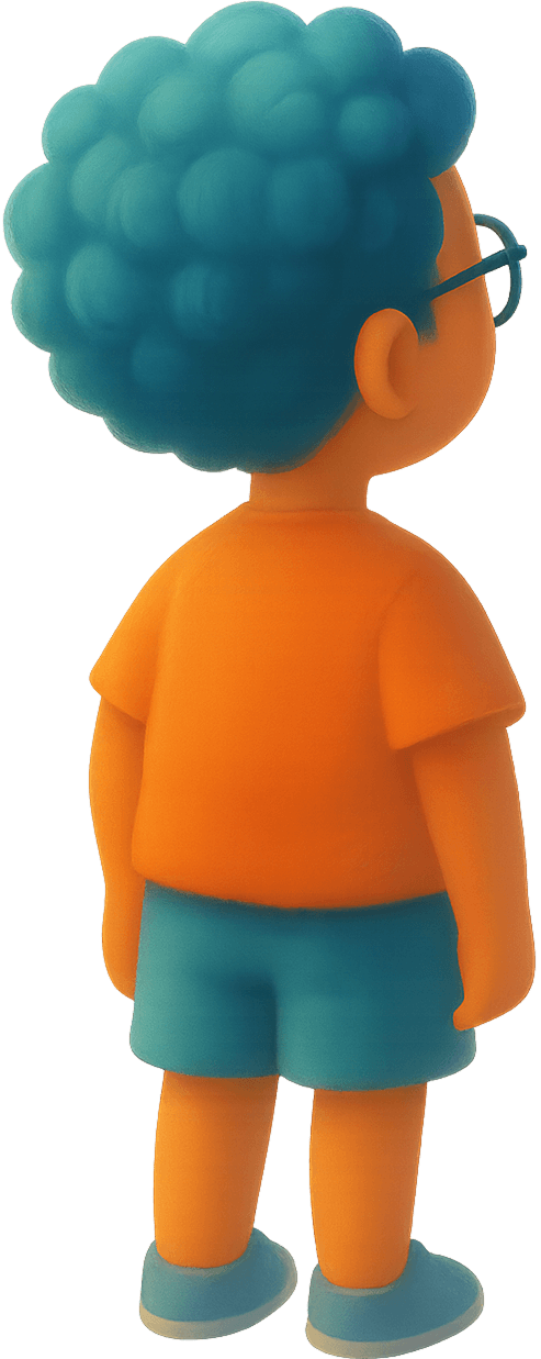 Een foto van Nabil die kijkt naar het droom gallerij in een magisch museum